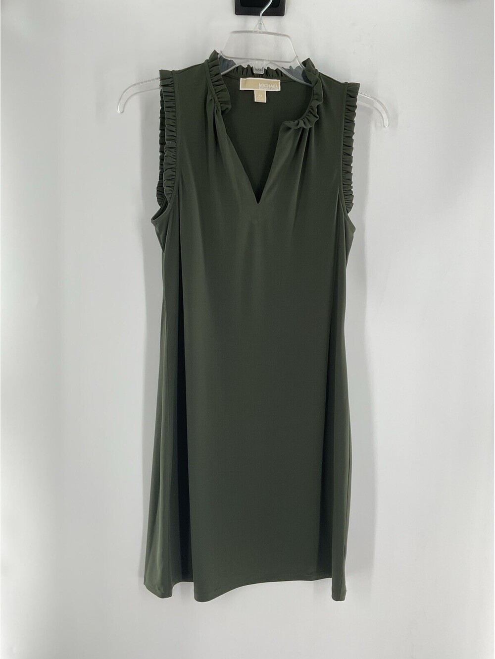Michael Kors Women’s Extra Small V-Neck Green Dress 131